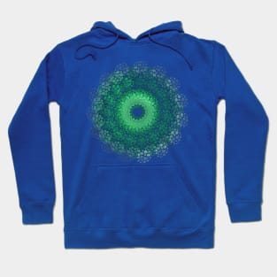 Emerald Green and Ivy (Abstract Design) Hoodie